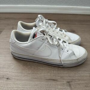 Nike white court legacy shoes